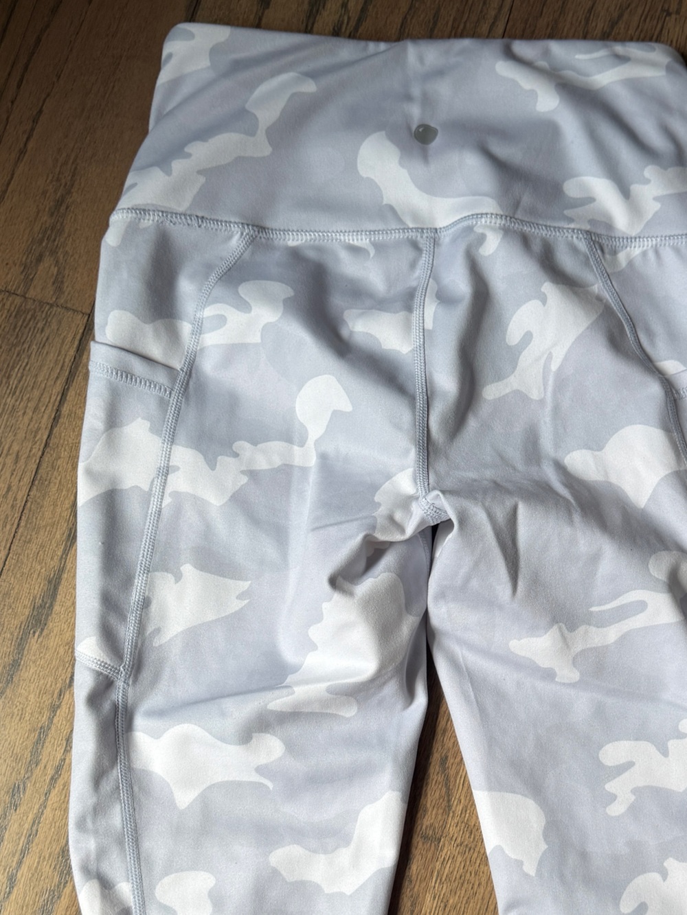 Yogalicious Gray & White Camo High-Waist Leggings